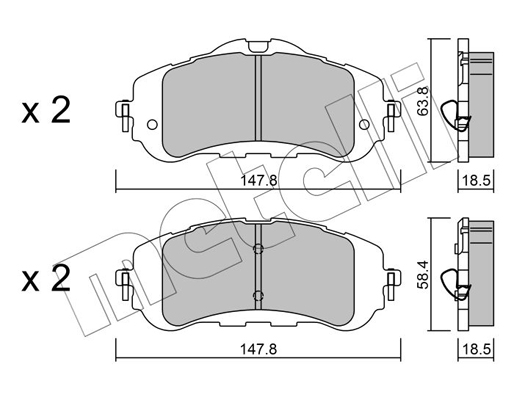 Remblokset Metelli 22-0983-0