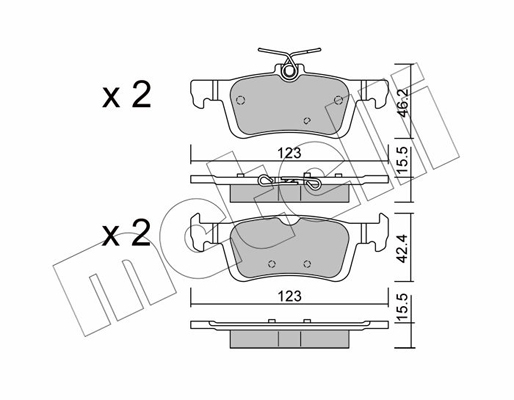 Remblokset Metelli 22-0986-0