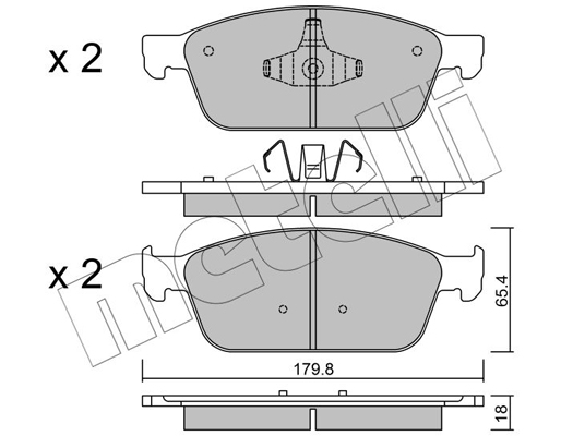 Remblokset Metelli 22-0989-0