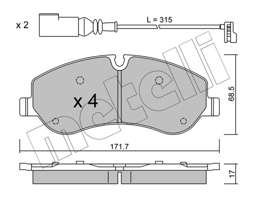 Remblokset Metelli 22-0990-0