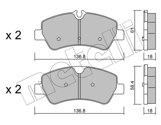 Remblokset Metelli 22-0991-0