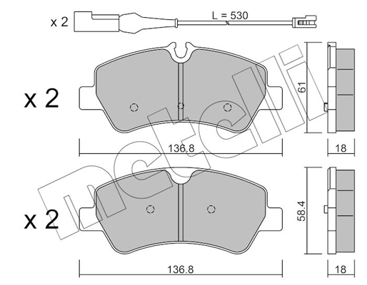 Remblokset Metelli 22-0991-1