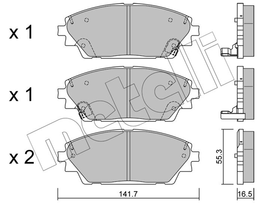 Remblokset Metelli 22-0992-0