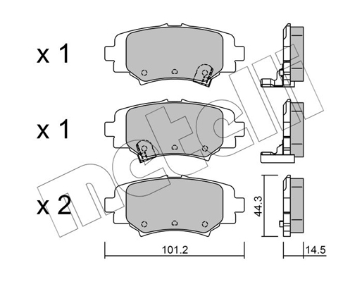 Remblokset Metelli 22-0993-0