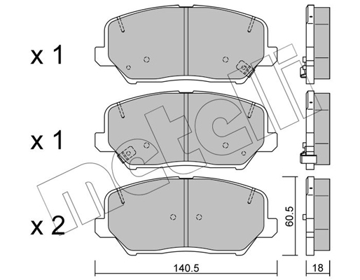 Remblokset Metelli 22-0997-0