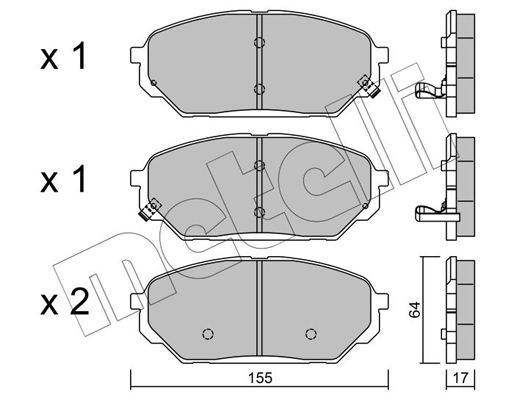 Remblokset Metelli 22-0999-0