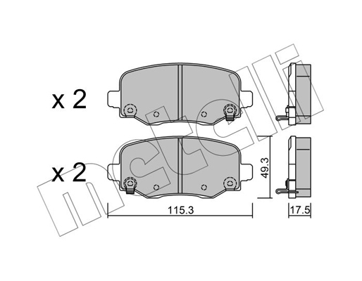 Remblokset Metelli 22-1002-0