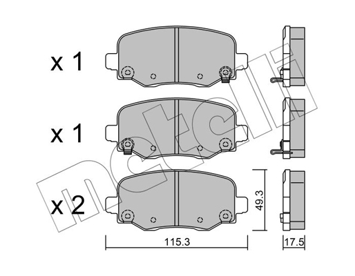 Remblokset Metelli 22-1002-1