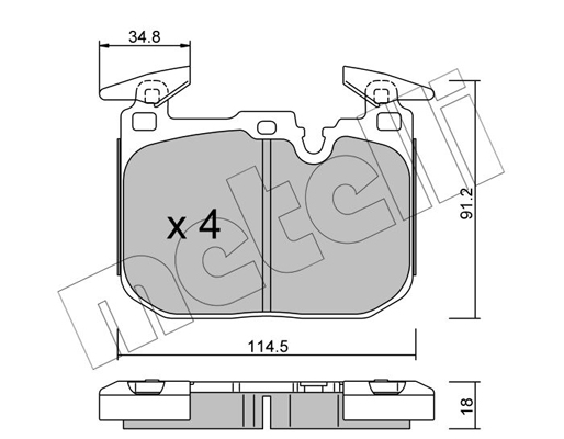 Remblokset Metelli 22-1015-1