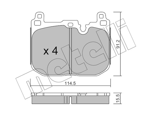 Remblokset Metelli 22-1015-4