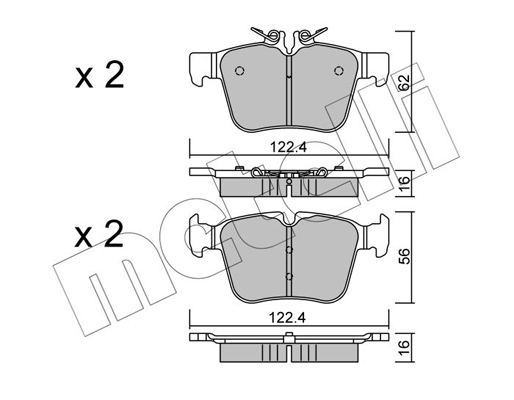 Remblokset Metelli 22-1020-0