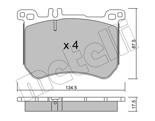 Remblokset Metelli 22-1021-0