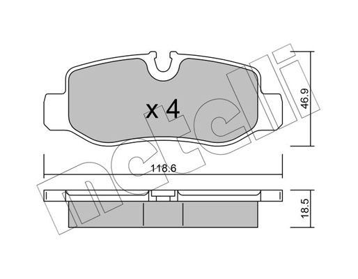 Remblokset Metelli 22-1023-0