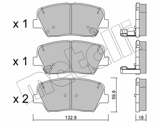 Remblokset Metelli 22-1026-0