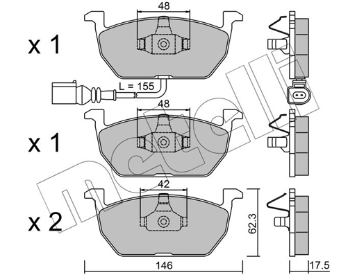 Remblokset Metelli 22-1028-0