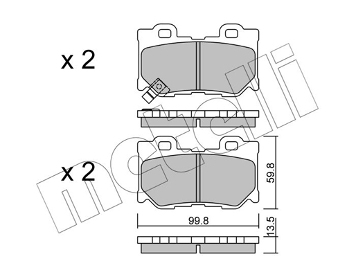 Remblokset Metelli 22-1030-0