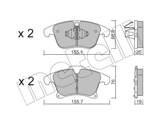 Remblokset Metelli 22-1039-1