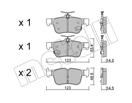 Remblokset Metelli 22-1040-1