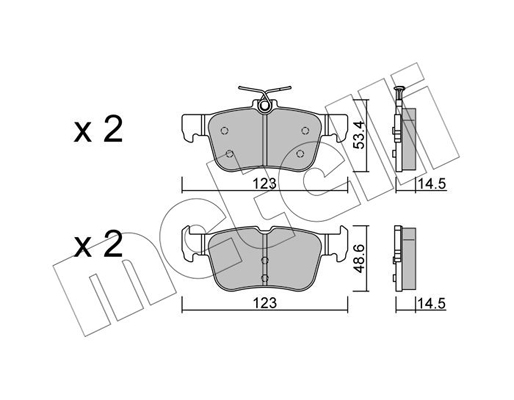 Remblokset Metelli 22-1040-2