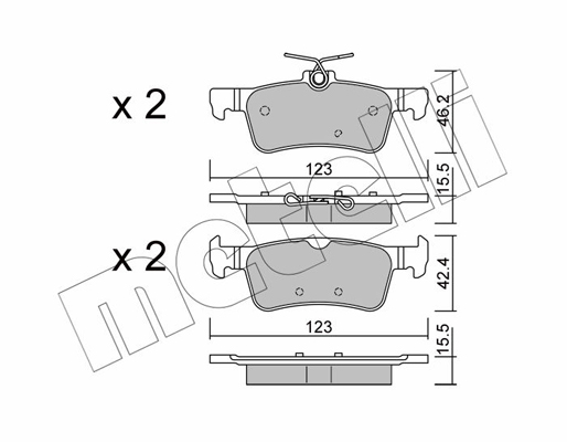 Remblokset Metelli 22-1042-0