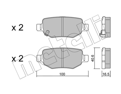 Remblokset Metelli 22-1050-0