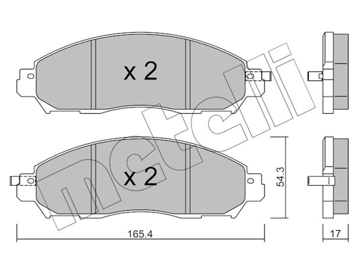 Remblokset Metelli 22-1081-0