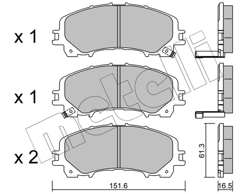 Remblokset Metelli 22-1082-0