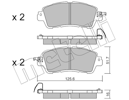 Remblokset Metelli 22-1085-0