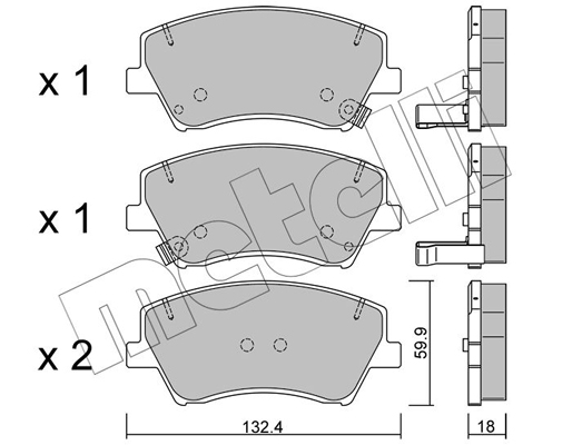 Remblokset Metelli 22-1092-0