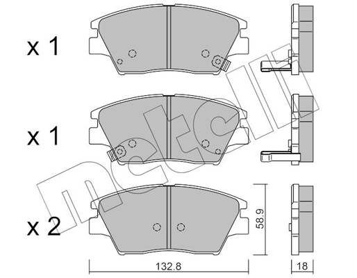 Remblokset Metelli 22-1098-0