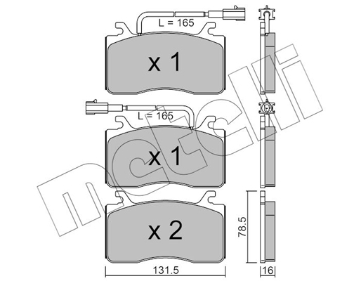 Remblokset Metelli 22-1100-0