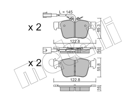 Remblokset Metelli 22-1101-0