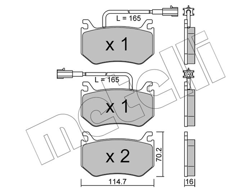 Remblokset Metelli 22-1102-0