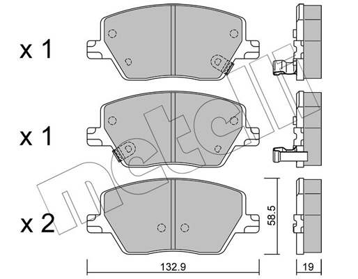 Remblokset Metelli 22-1103-0