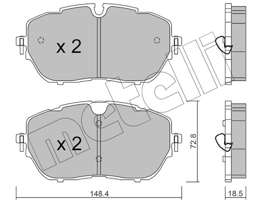 Remblokset Metelli 22-1105-0