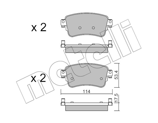 Remblokset Metelli 22-1108-0