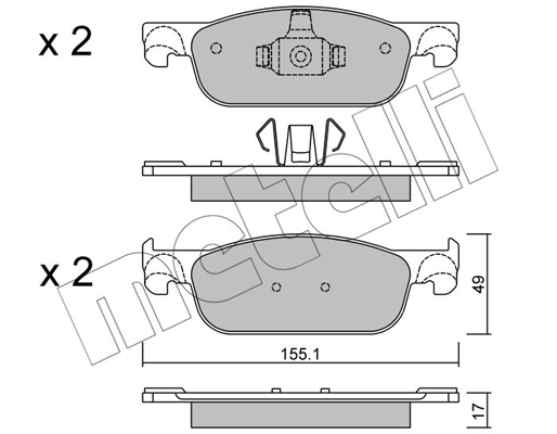 Remblokset Metelli 22-1109-0