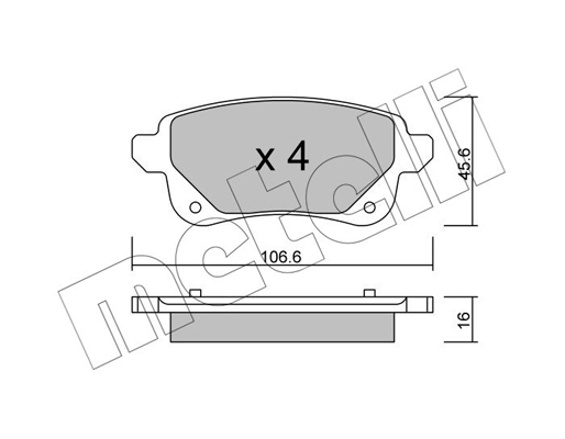 Remblokset Metelli 22-1112-0