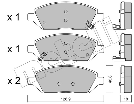 Remblokset Metelli 22-1113-0