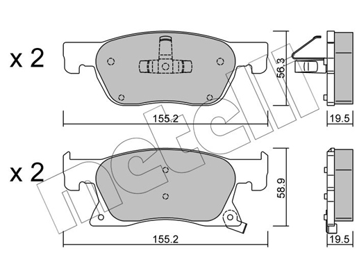 Remblokset Metelli 22-1114-0