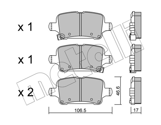 Remblokset Metelli 22-1116-0