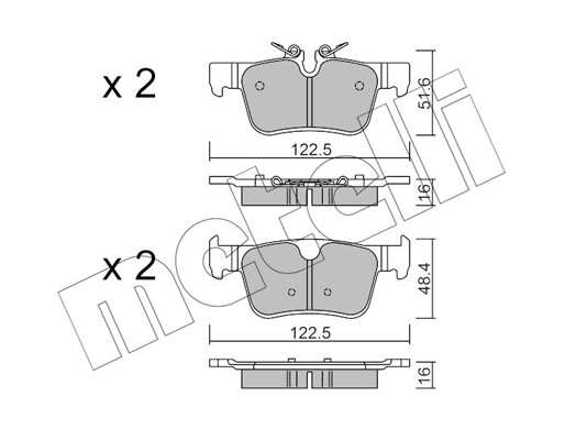 Remblokset Metelli 22-1121-0