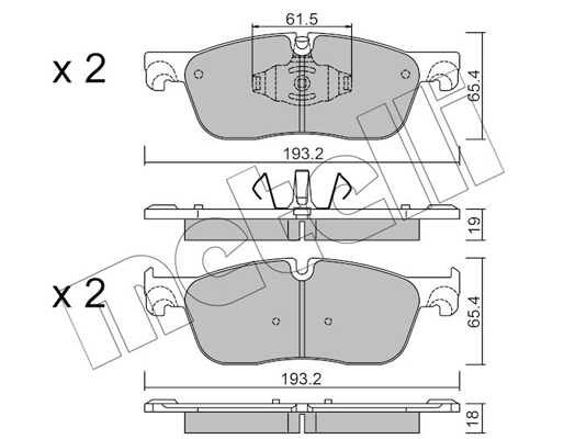 Remblokset Metelli 22-1123-0