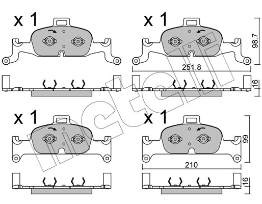 Remblokset Metelli 22-1126-0