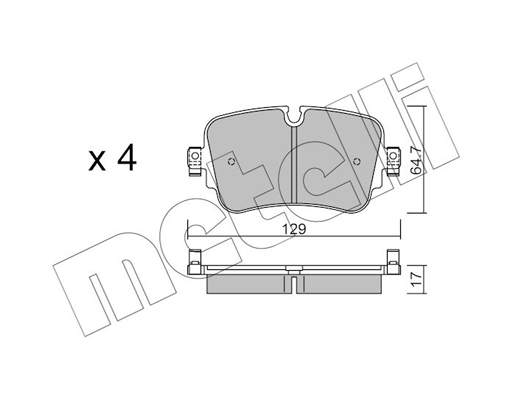 Remblokset Metelli 22-1130-0