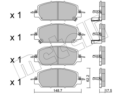 Remblokset Metelli 22-1153-0