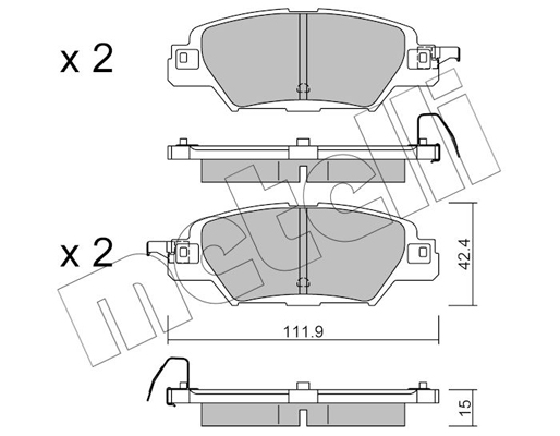 Remblokset Metelli 22-1158-0