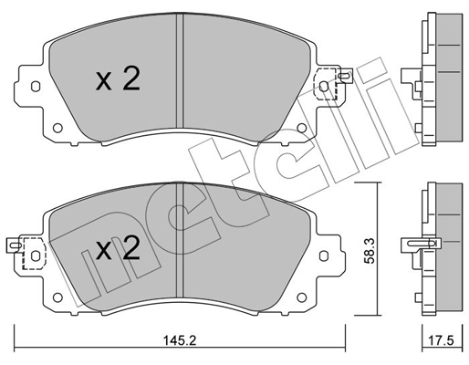 Remblokset Metelli 22-1161-0