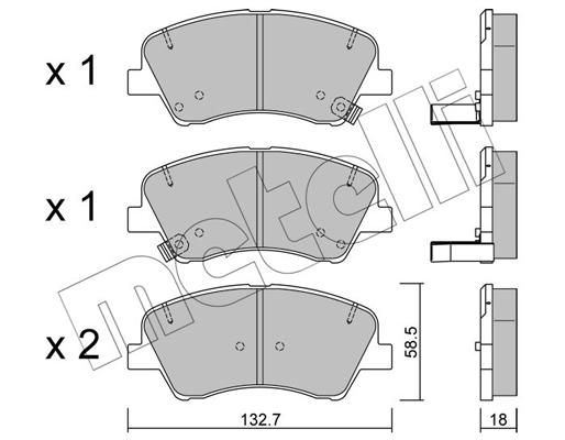 Remblokset Metelli 22-1167-0