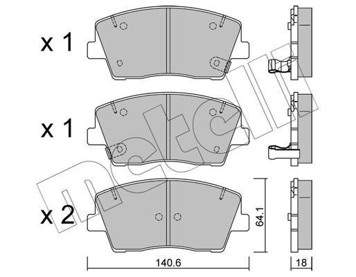 Remblokset Metelli 22-1168-0